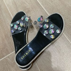 SHEIN Jeweled Sandals